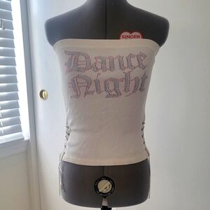 Gyaru Gal Bedazzles Tube Top